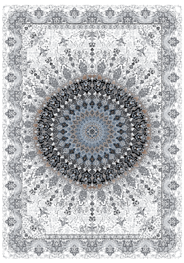 Wiltonmatta - Yelda (vit/multi) (Storlek: 160 x 230 cm)