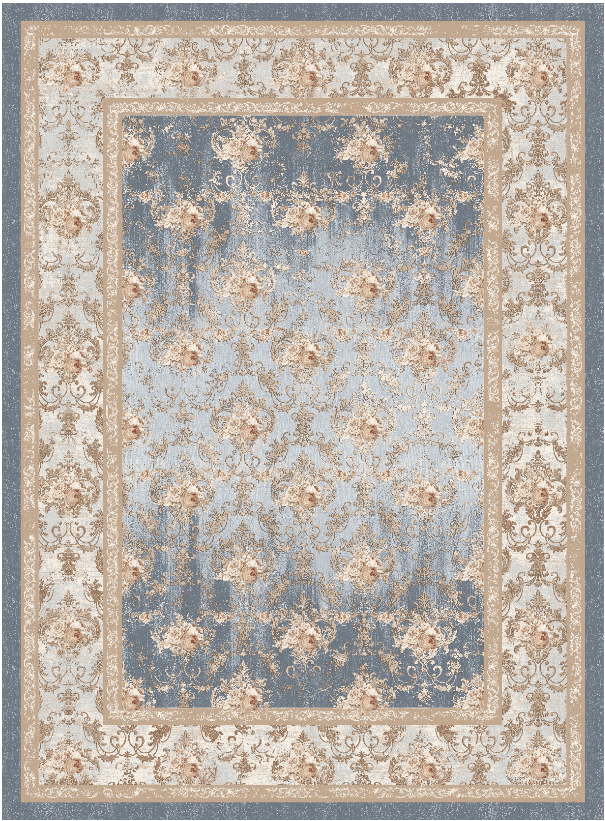 Wiltonmatta - Zafer (grå/beige) (Storlek: 200 x 280 cm)