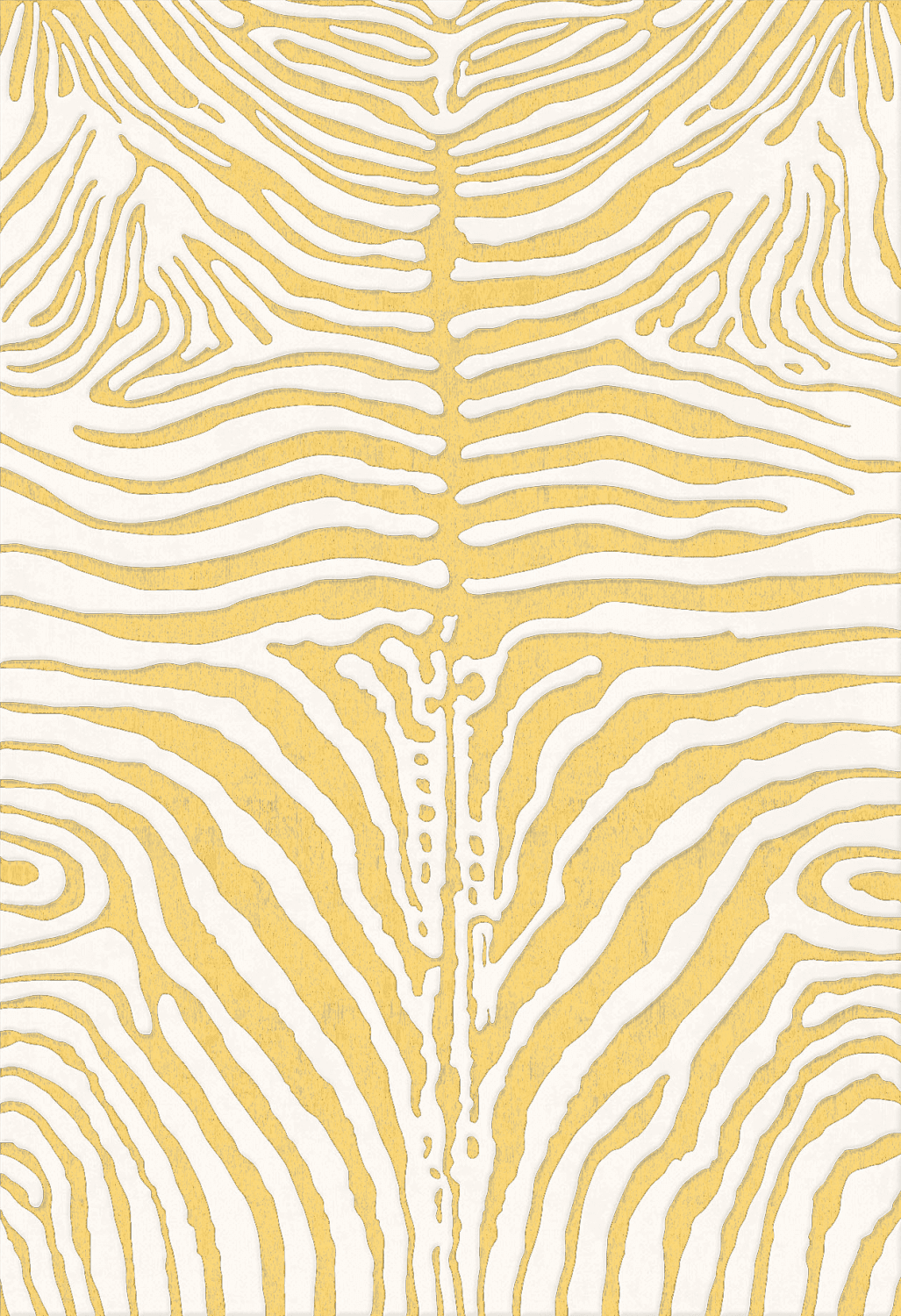 Wiltonmatta - Zebra (gul) (Storlek: 200 x 280 cm)