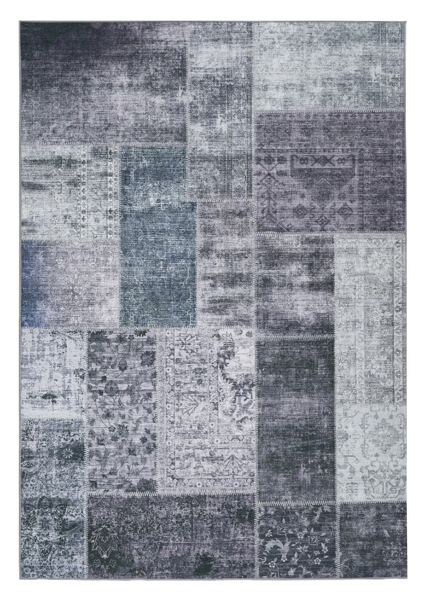 Vero Rosso Grå 240x340 cm Patchwork Matta