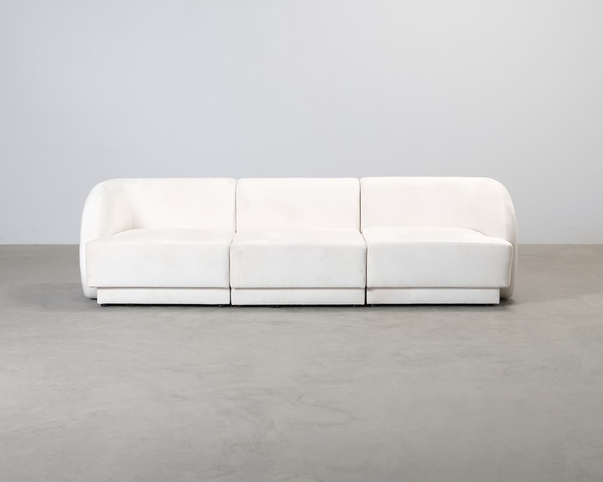 Micadoni Miley 3-sits soffa naturvit
