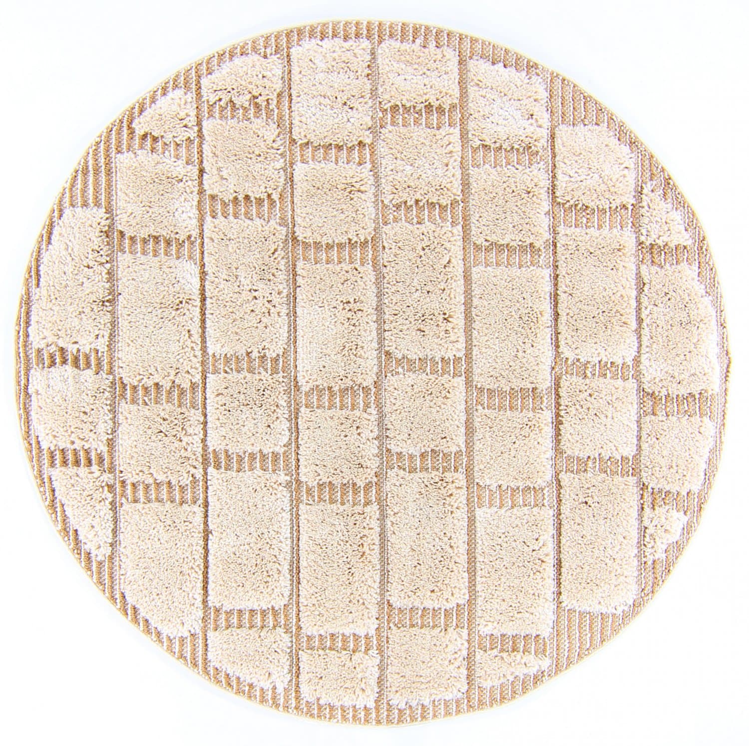 Runda mattor - Lousa (beige) (Storlek: Ø 160 cm)