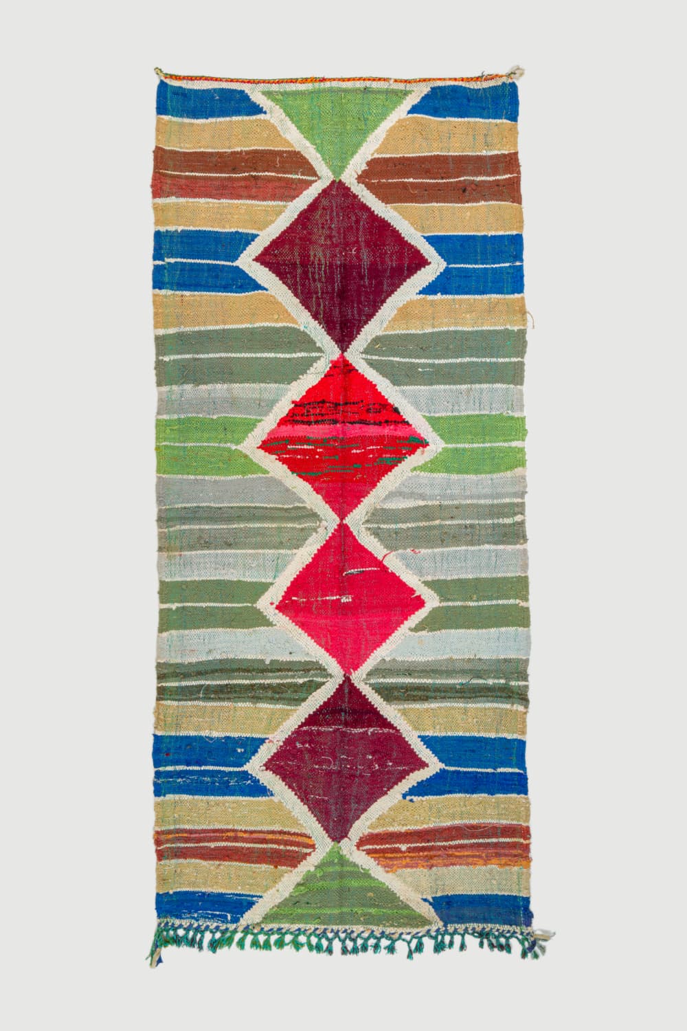 Marockansk Boucherouite-matta 120 x 280 cm (Storlek: 120 x 280 cm)