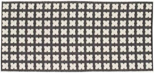 Plastmattor - Horredsmattan Cross (svart) (Storlek: 70 x 150 cm)