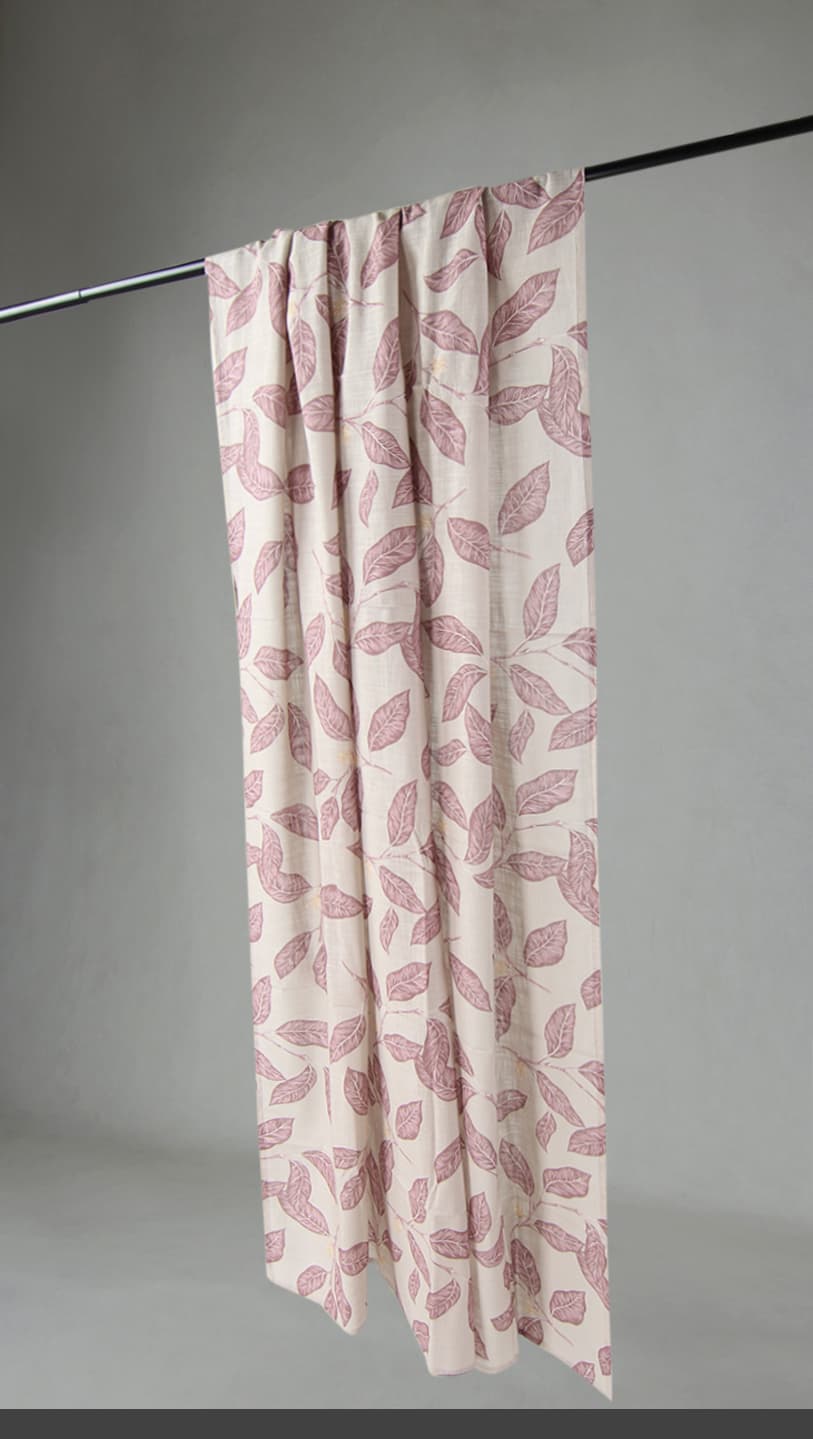 Gardiner - Bomullsgardin - Morris (lila) (Storlek: 140 x 250 cm)
