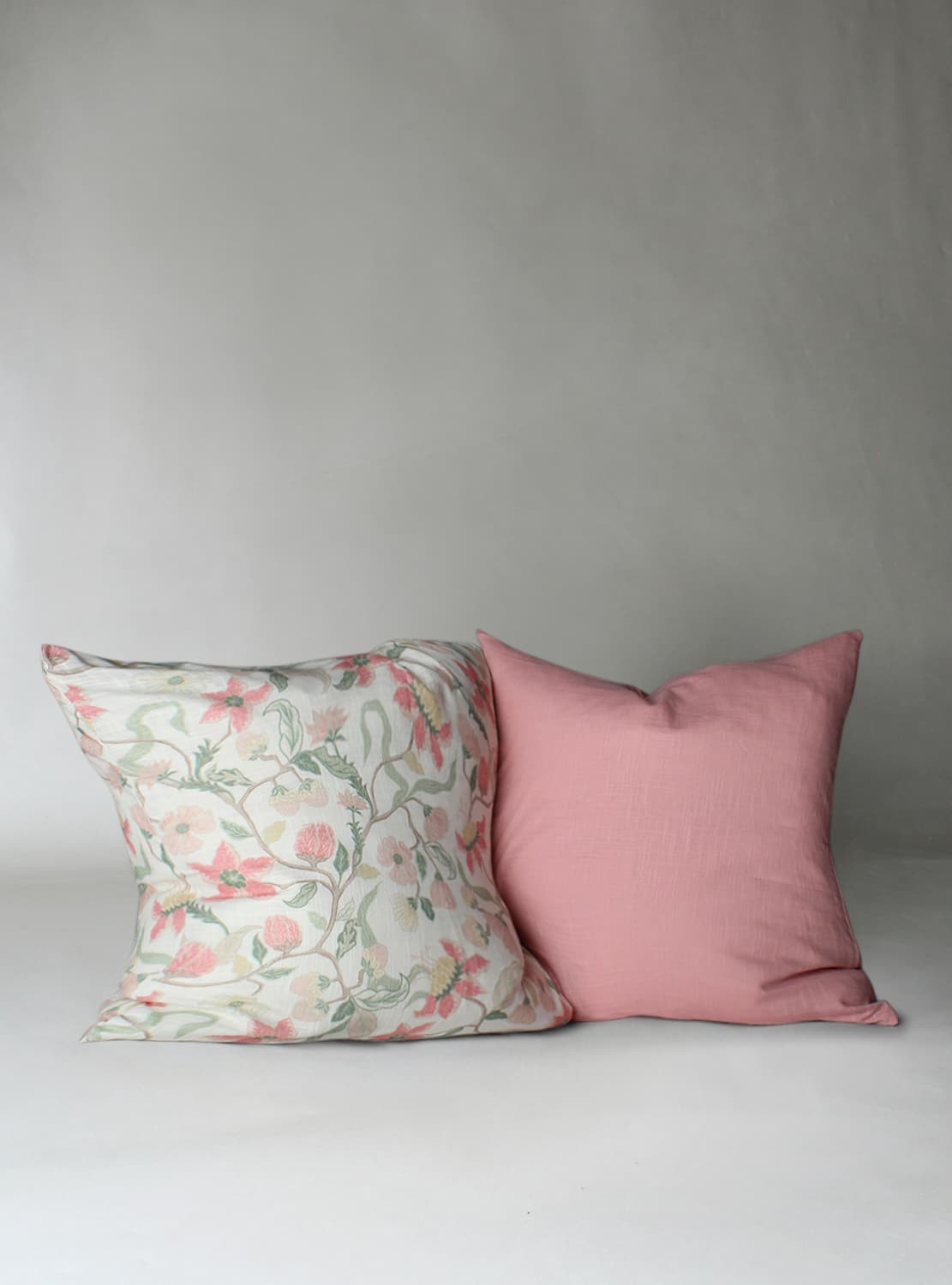 Kuddfodral 2-pack - Sollan (rosa) (Storlek: 45 x 45 cm)