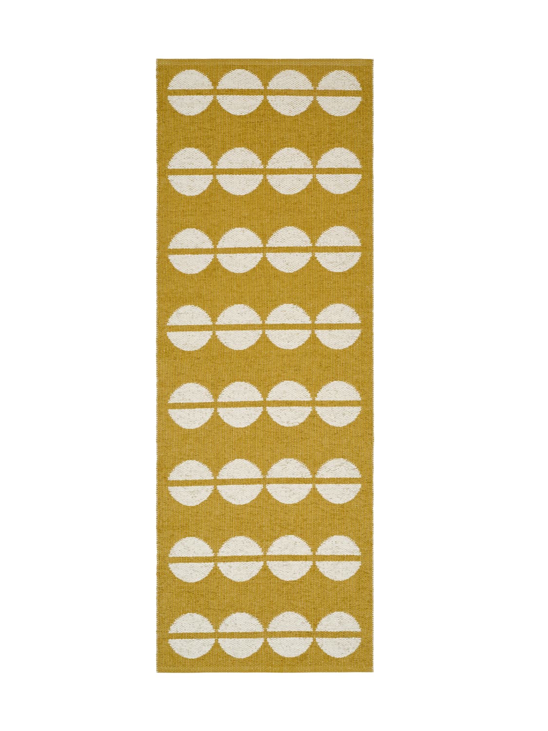 Plastmattor - Horredsmattan Bastian (senapsgul) (Storlek: 70 x 450 cm)