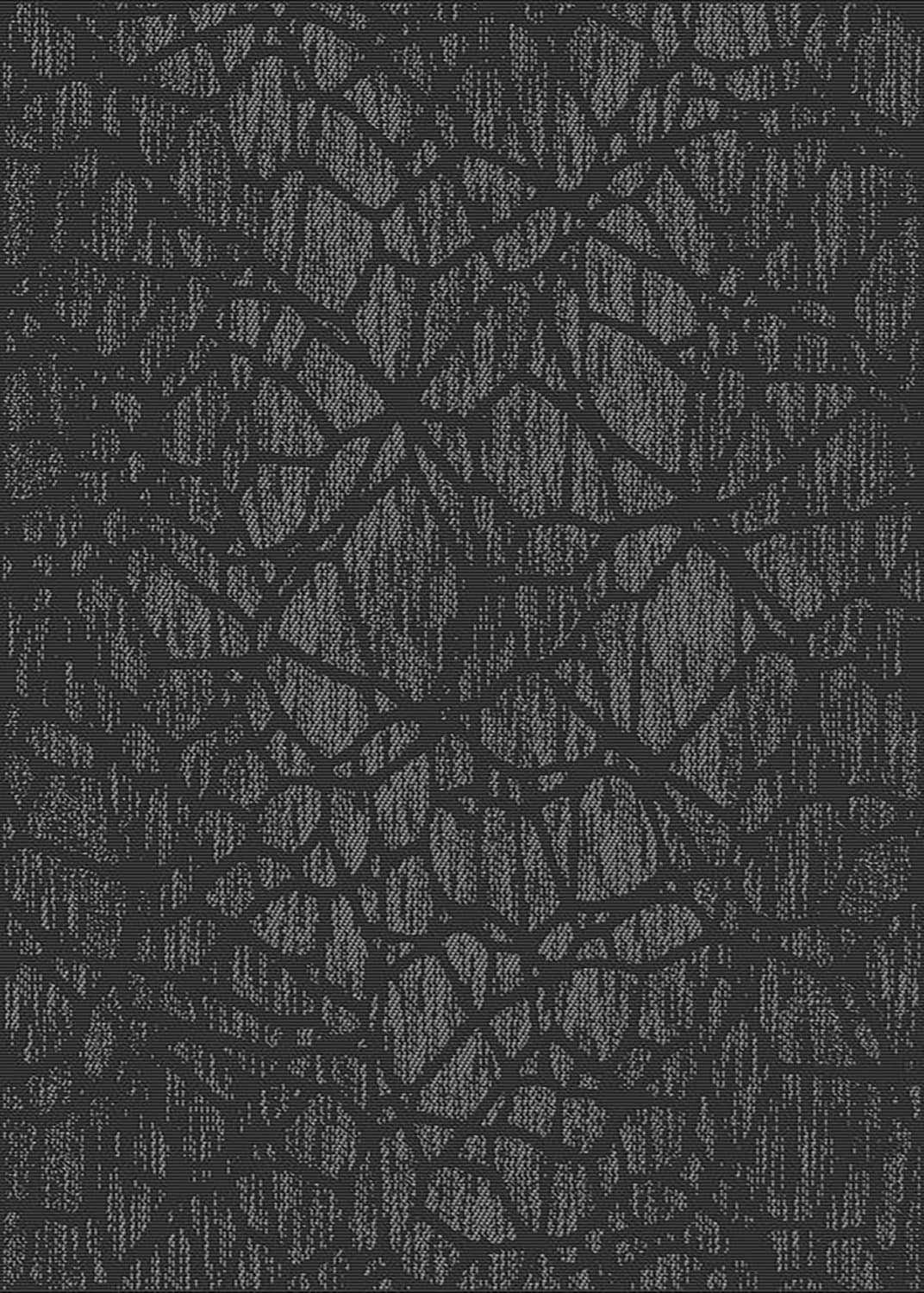 Inomhus- utomhusmatta - Brussels Diamond (svart) (Storlek: 200 x 290 cm)