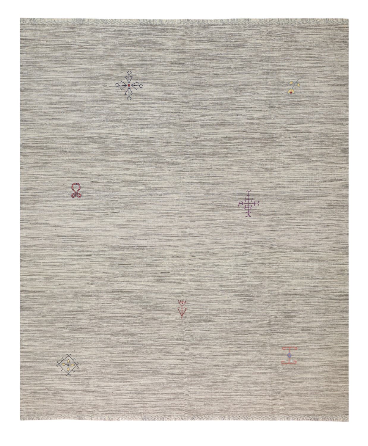 Orientalisk Matta - Modern Kelim Hand Woven - 250 x 303 cm (Storlek: 250 x 303 cm)