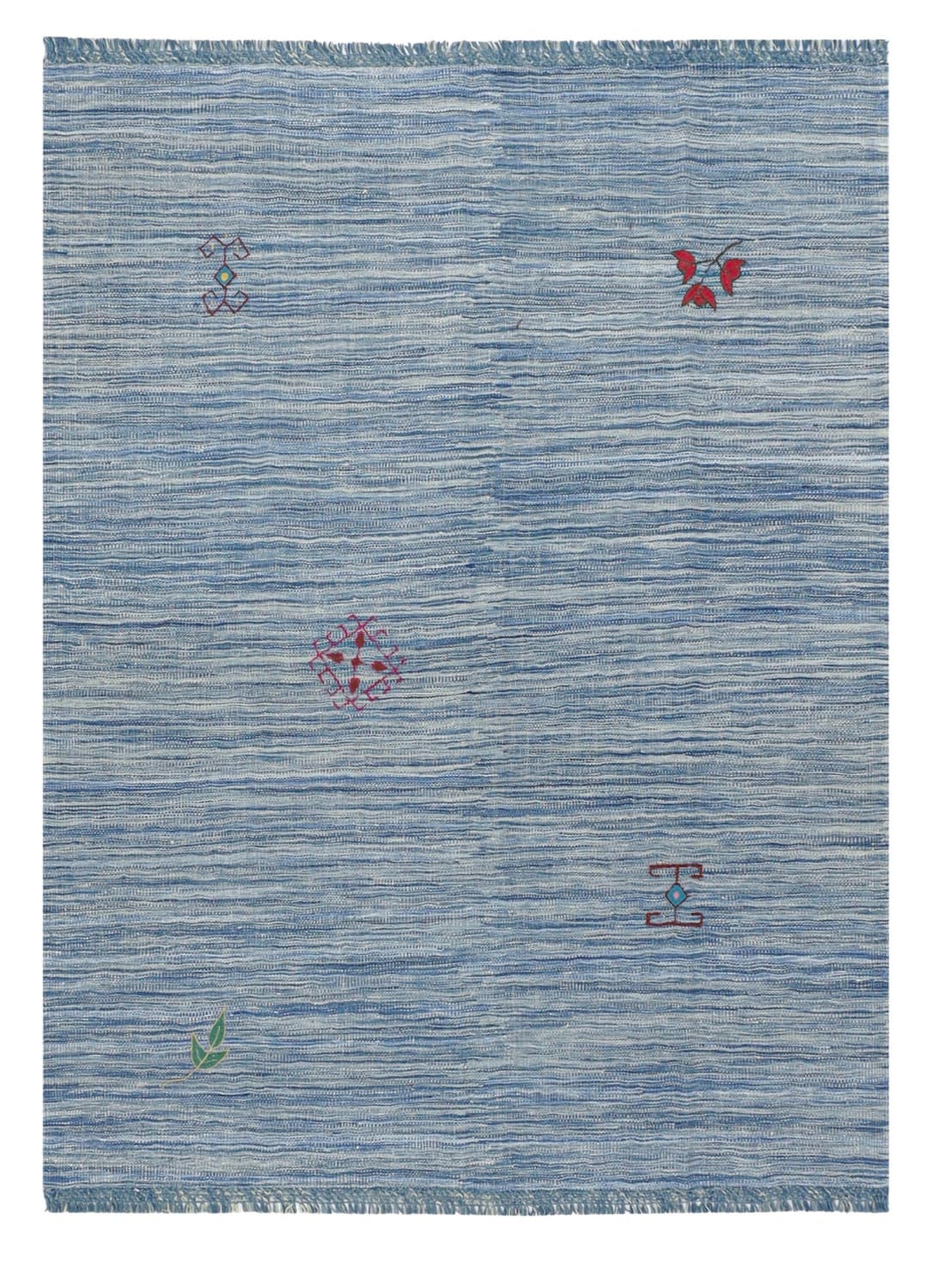 Orientalisk Matta - Modern Kelim Hand Woven - 155 x 203 cm (Storlek: 155 x 203 cm)