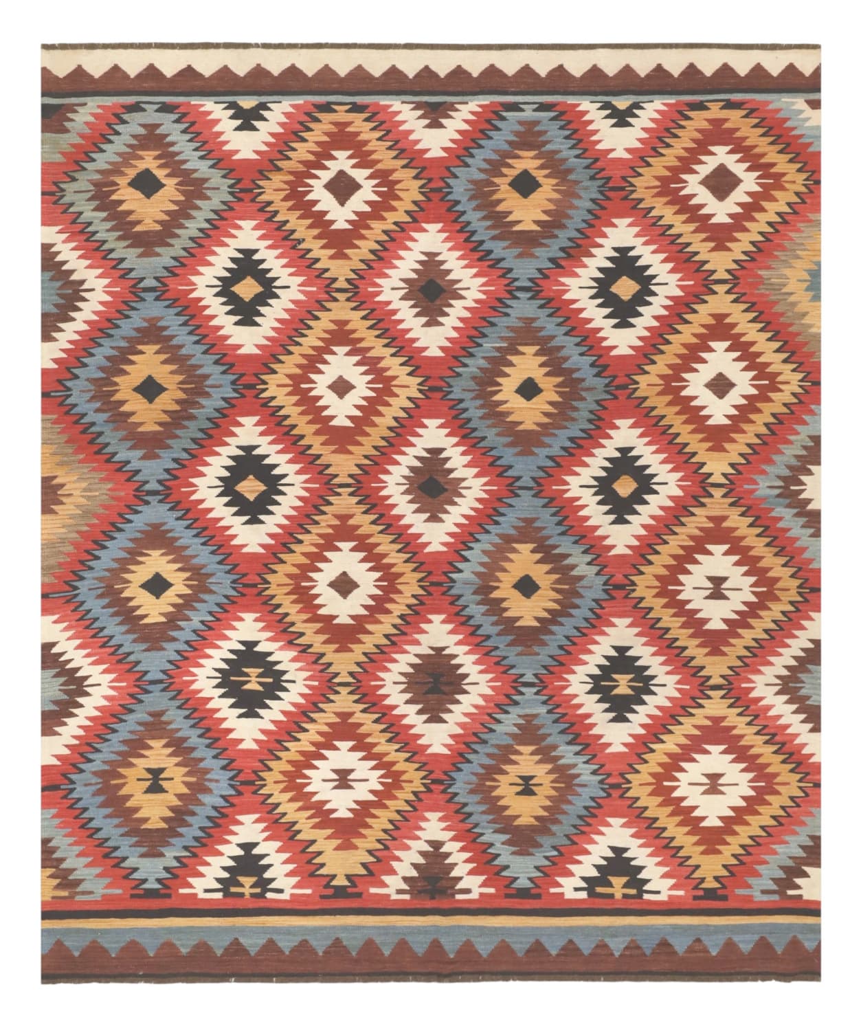 Orientalisk Matta - Hazara Kelim Hand Woven - 247 x 288 cm (Storlek: 247 x 288 cm)