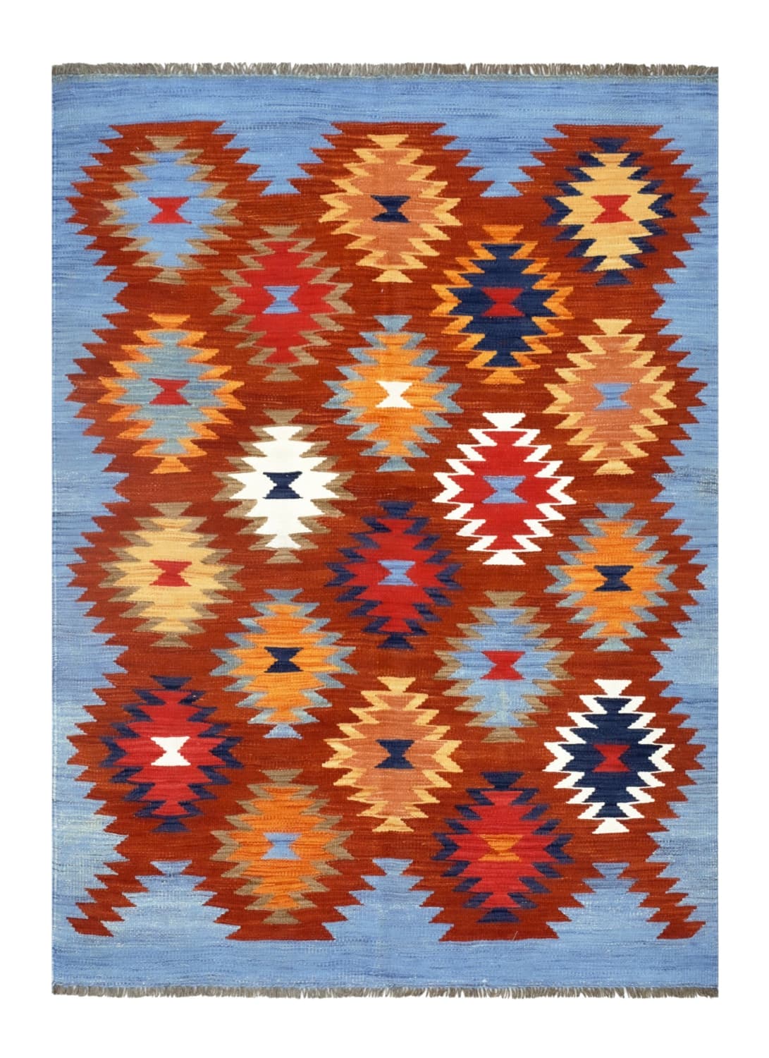 Orientalisk Matta - Hazara Kelim Hand Woven - 135 x 184 cm (Storlek: 135 x 184 cm)