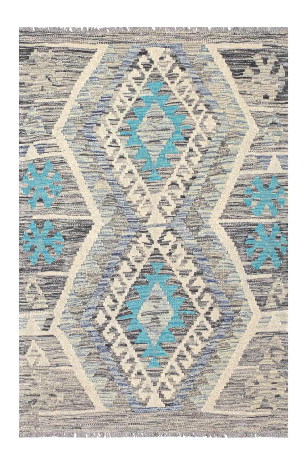 Orientalisk Matta - Vegi Kelim Hand Woven - 86 x 123 cm (Storlek: 86 x 123 cm)