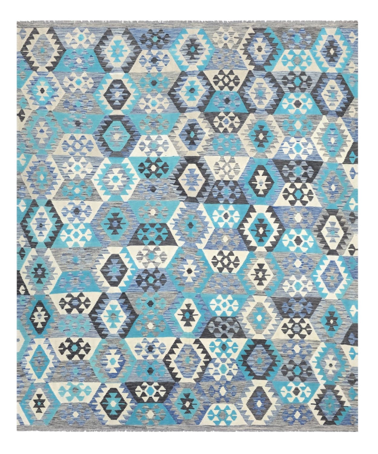 Orientalisk Matta - Vegi Kelim Hand Woven - 251 x 305 cm (Storlek: 251 x 305 cm)