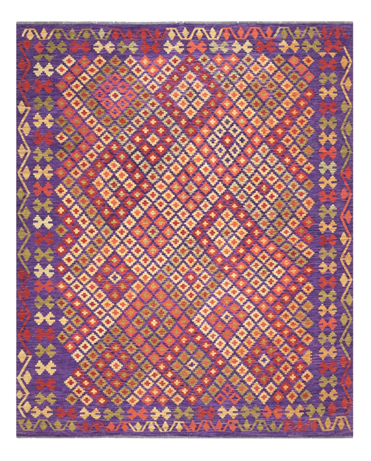 Orientalisk Matta - Vegi Kelim Hand Woven - 250 x 299 cm (Storlek: 250 x 299 cm)
