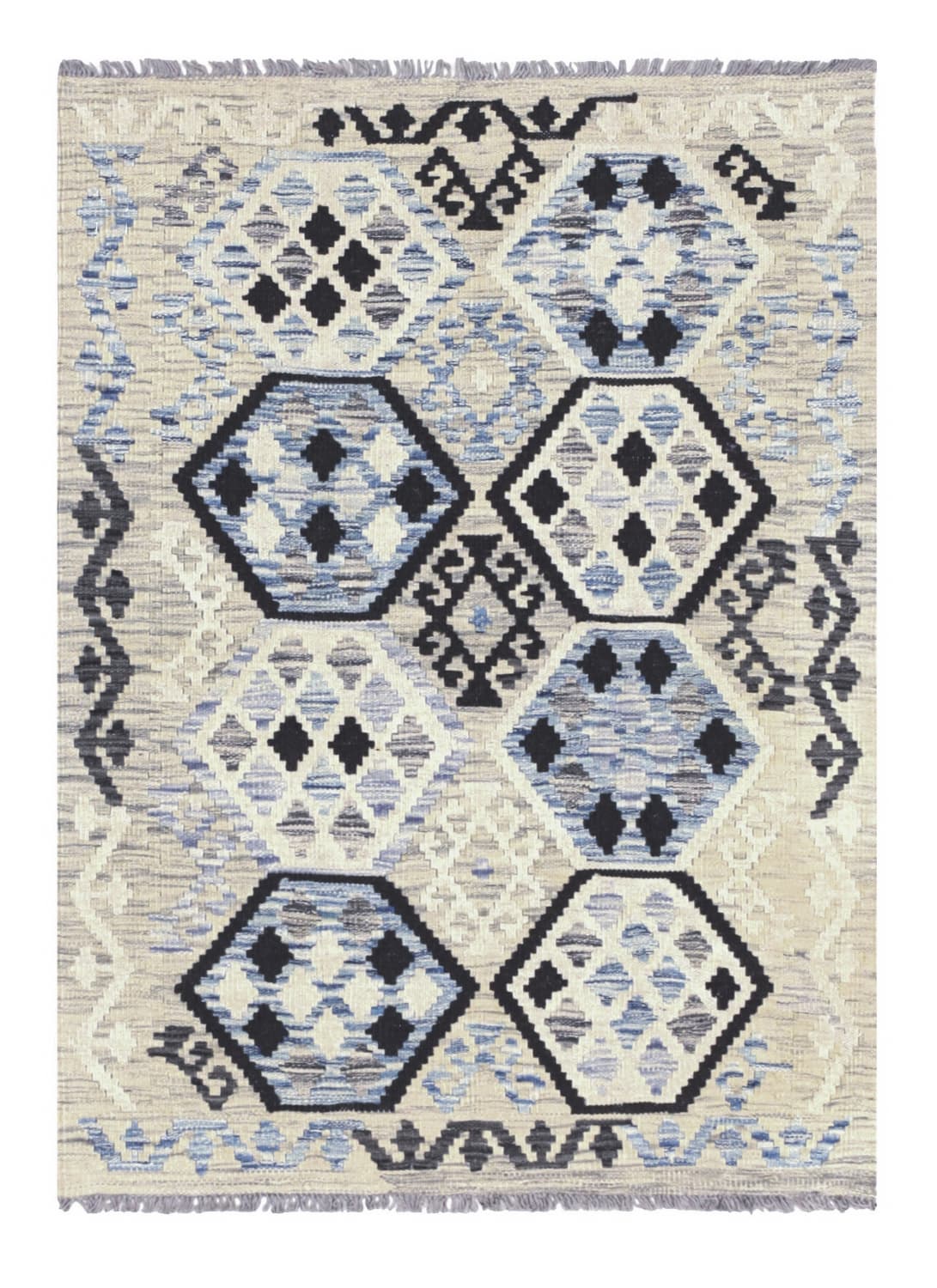 Orientalisk Matta - Vegi Kelim Hand Woven - 83 x 117 cm (Storlek: 83 x 117 cm)