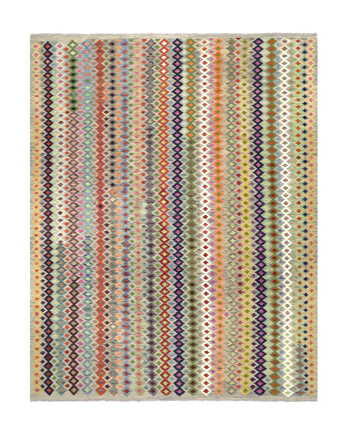 Orientalisk Matta - Vegi Kelim Hand Woven - 296 x 344 cm (Storlek: 296 x 344 cm)