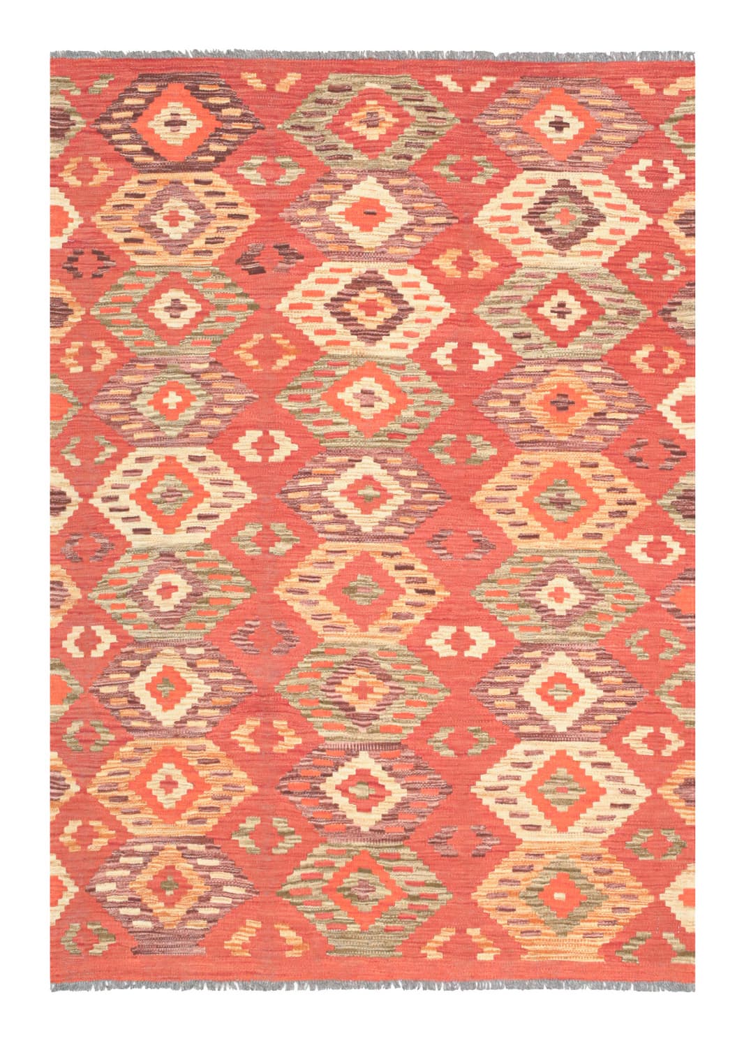 Orientalisk Matta - Vegi Kelim Hand Woven - 123 x 172 cm (Storlek: 123 x 172 cm)