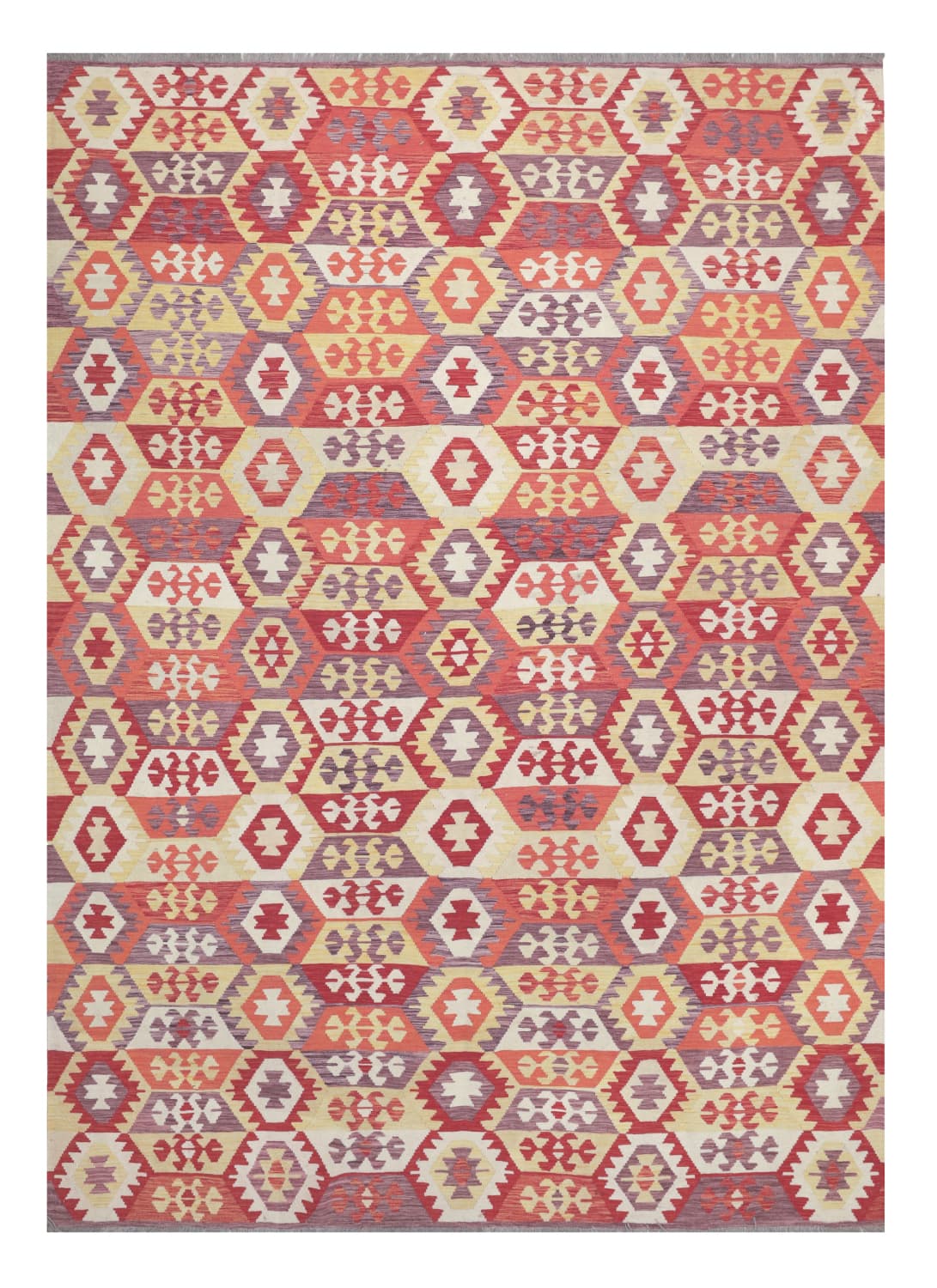 Orientalisk Matta - Vegi Kelim Hand Woven - 248 x 352 cm (Storlek: 248 x 352 cm)