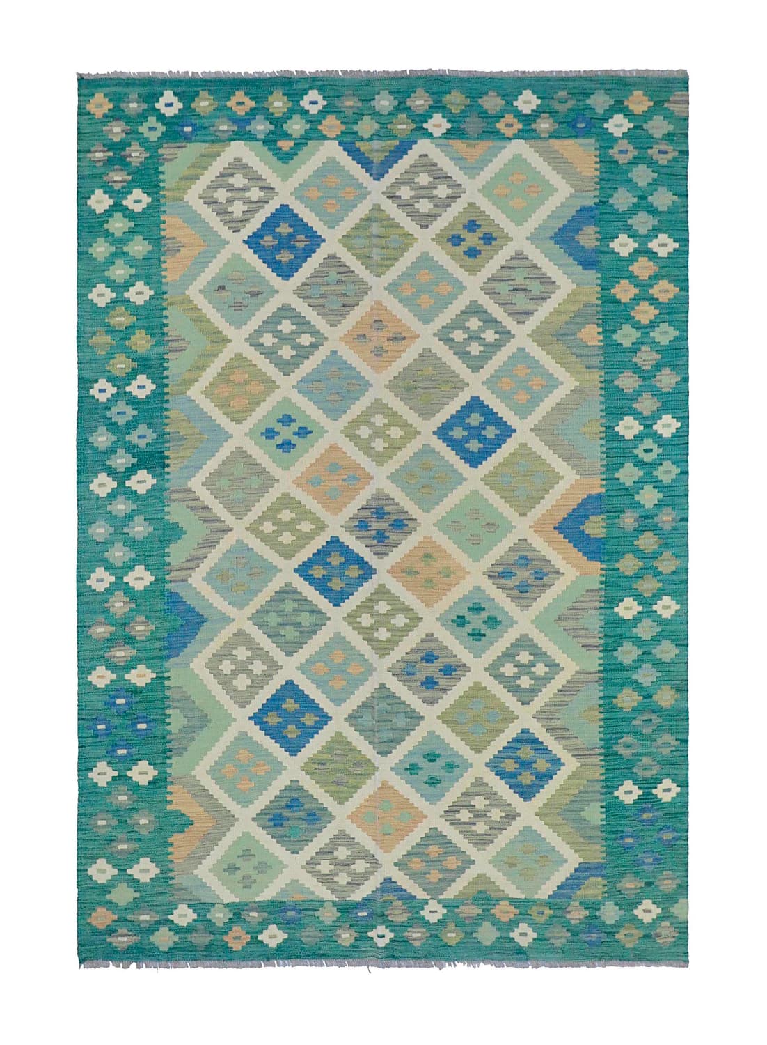 Orientalisk Matta - Vegi Kelim Hand Woven - 169 x 248 cm (Storlek: 169 x 248 cm)
