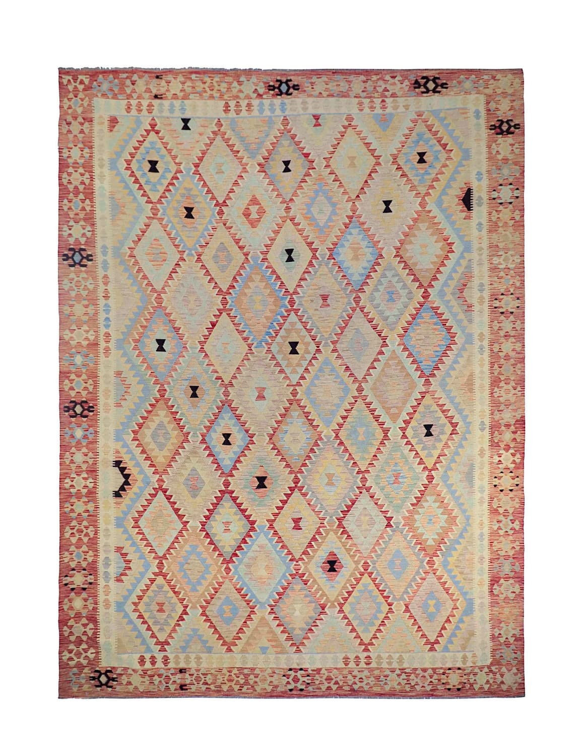 Orientalisk Matta - Vegi Kelim Hand Woven - 313 x 427 cm (Storlek: 313 x 427 cm)