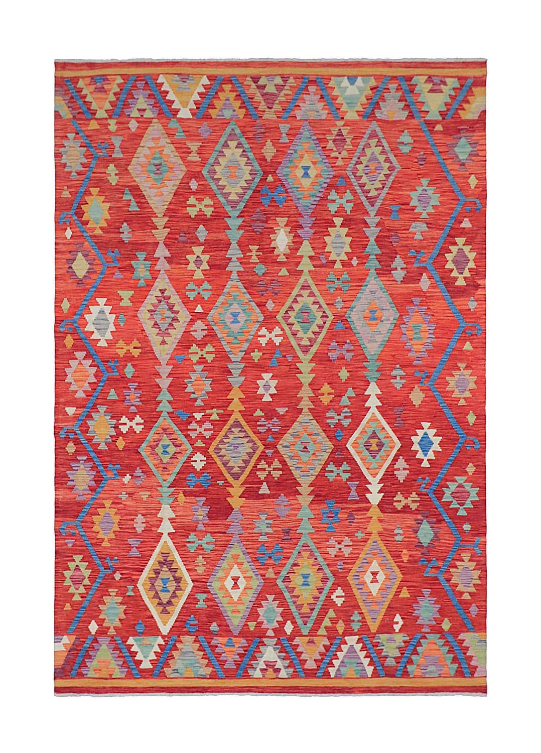 Orientalisk Matta - Vegi Kelim Hand Woven - 201 x 300 cm (Storlek: 201 x 300 cm)