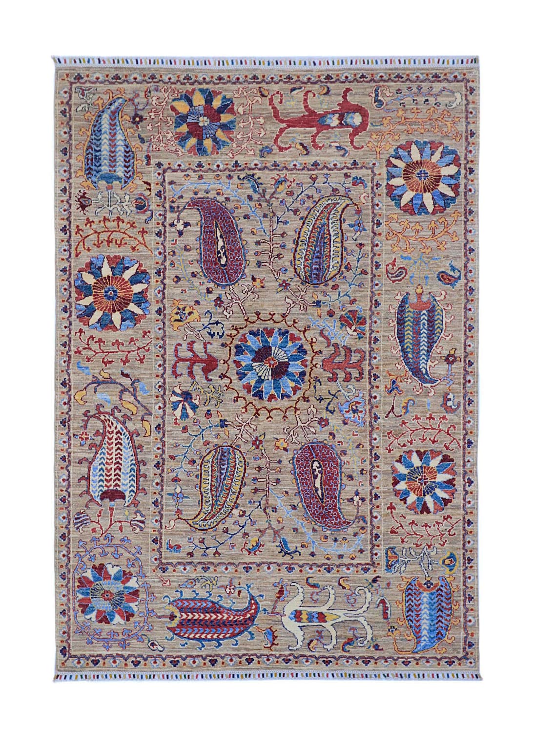 Orientalisk Matta - Chaman Rug Hand Knotted - 163 x 236 cm (Storlek: 163 x 236 cm)