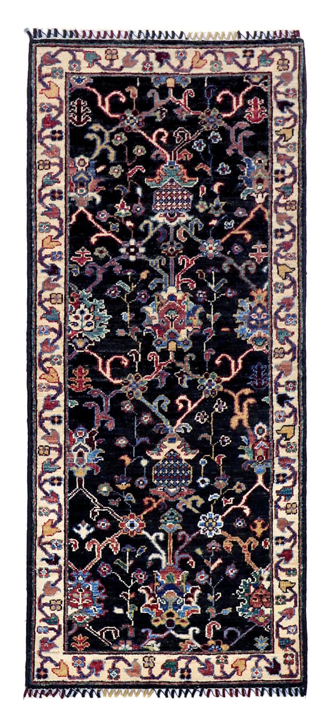 Orientalisk Matta - Chaman Rug Hand Knotted - 63 x 150 cm (Storlek: 63 x 150 cm)