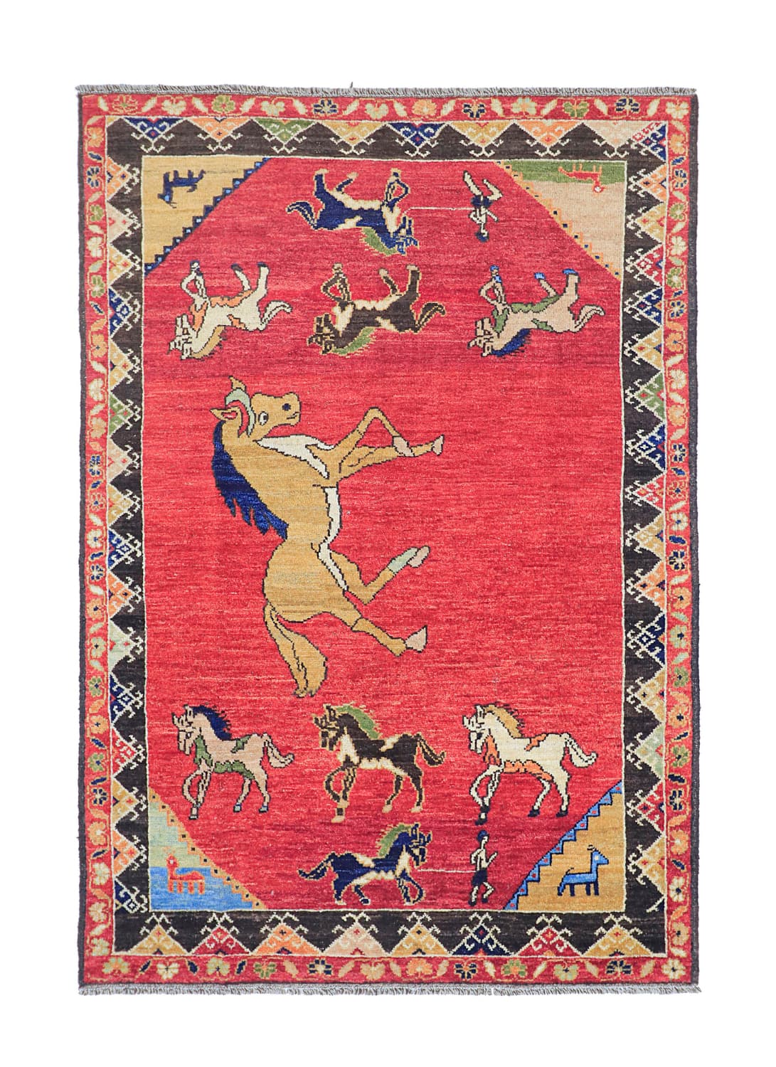 Orientalisk Matta - Tribal Hand Knotted - 144 x 220 cm (Storlek: 144 x 220 cm)