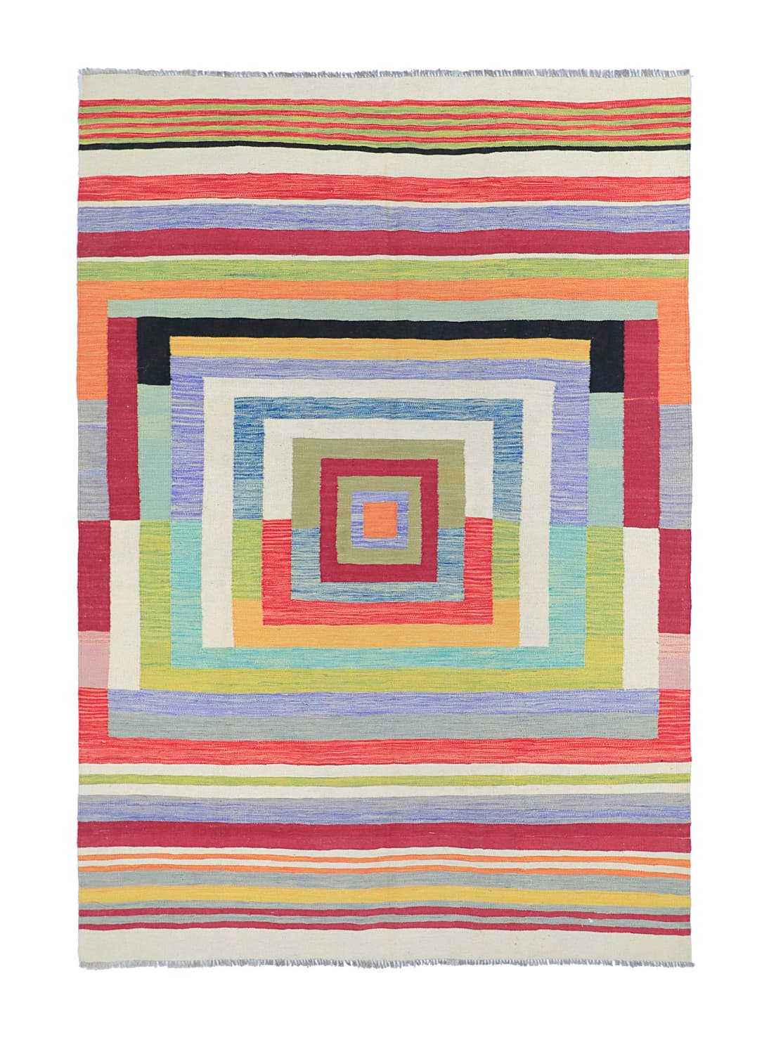 Orientalisk Matta - Kelim Hand Woven - 172 x 244 cm (Storlek: 172 x 244 cm)