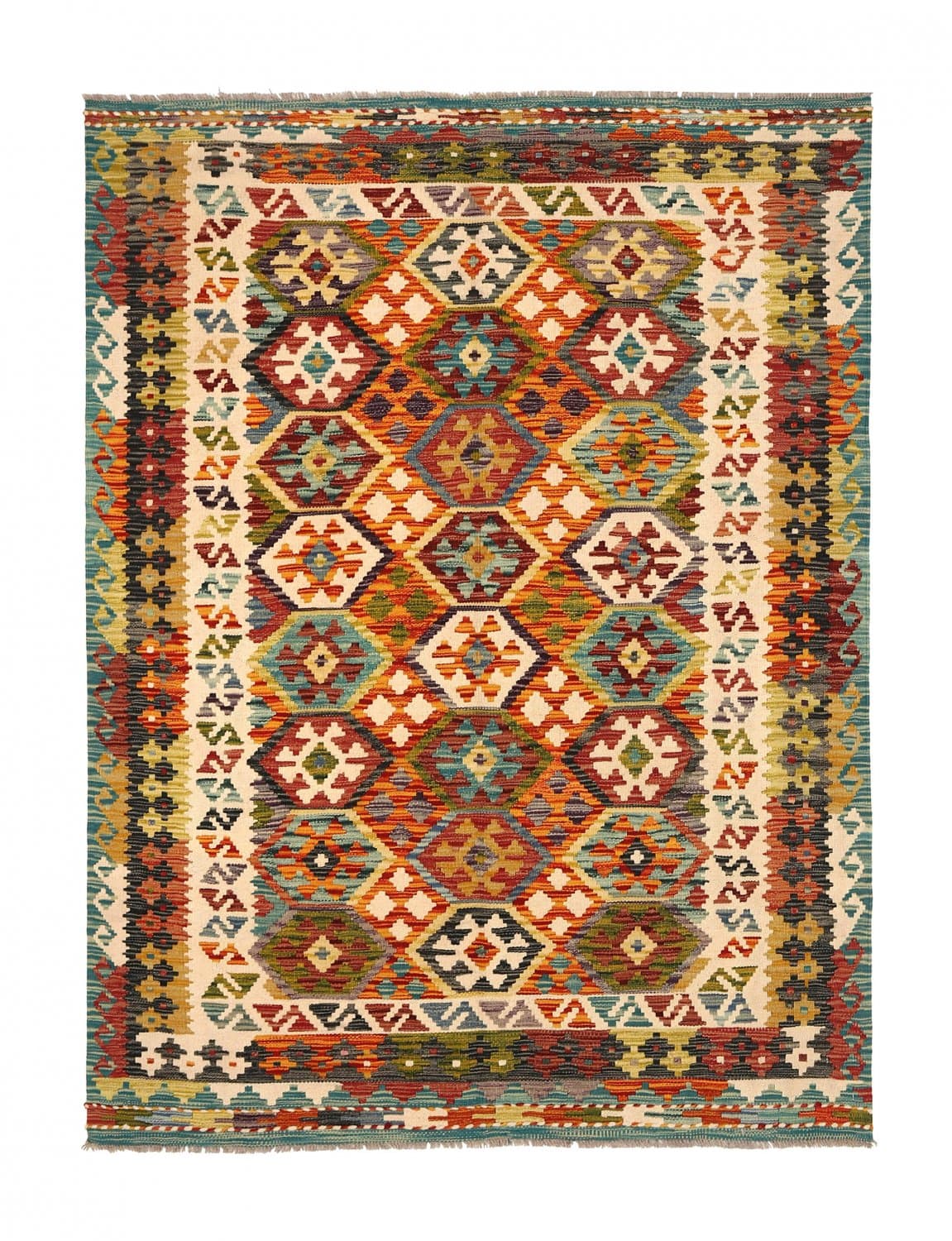 Orientalisk kelimmatta 194 x 145 cm (Storlek: 194 x 145 cm)