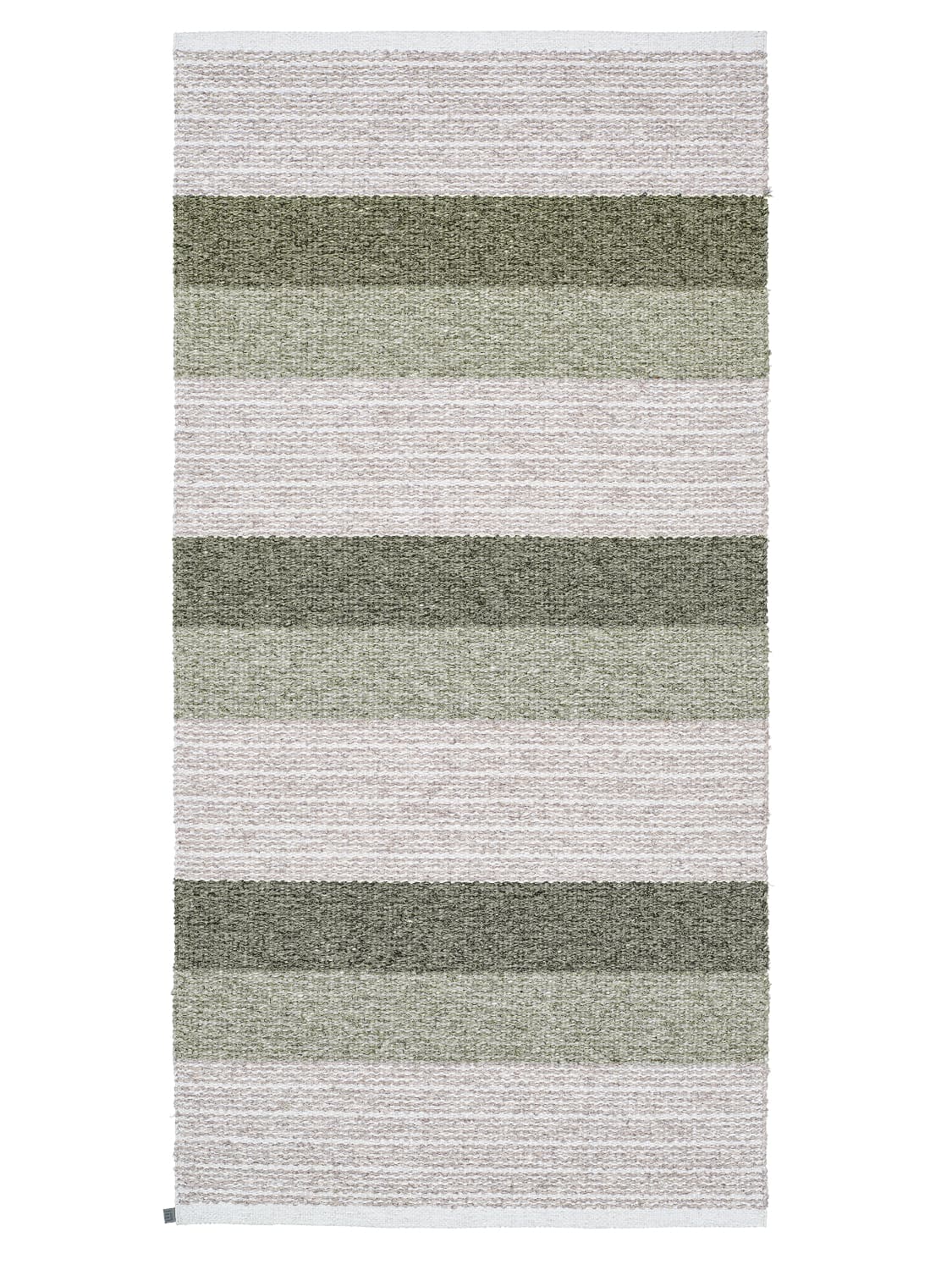 Plast- och Garnmattor - Horredsmattan Myra mix (grön) (Storlek: 70 x 340 cm)