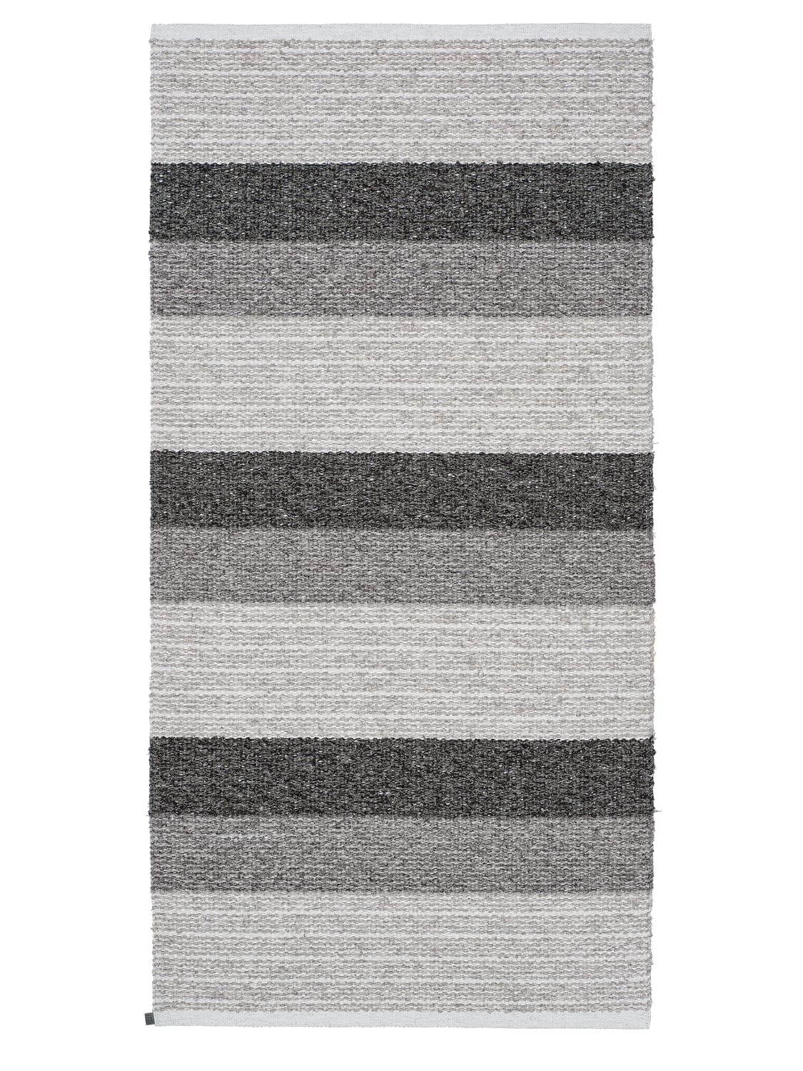 Plast- och Garnmattor - Horredsmattan Myra mix (grafit) (Storlek: 70 x 340 cm)