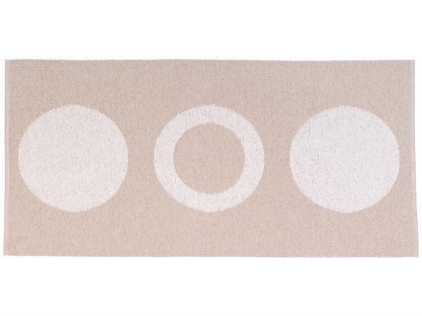 Plastmattor - Horredsmattan Circle (beige) (Storlek: 150 x 150 cm)