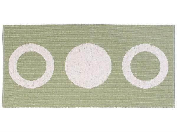 Plastmattor - Horredsmattan Circle (oliv) (Storlek: 150 x 200 cm)