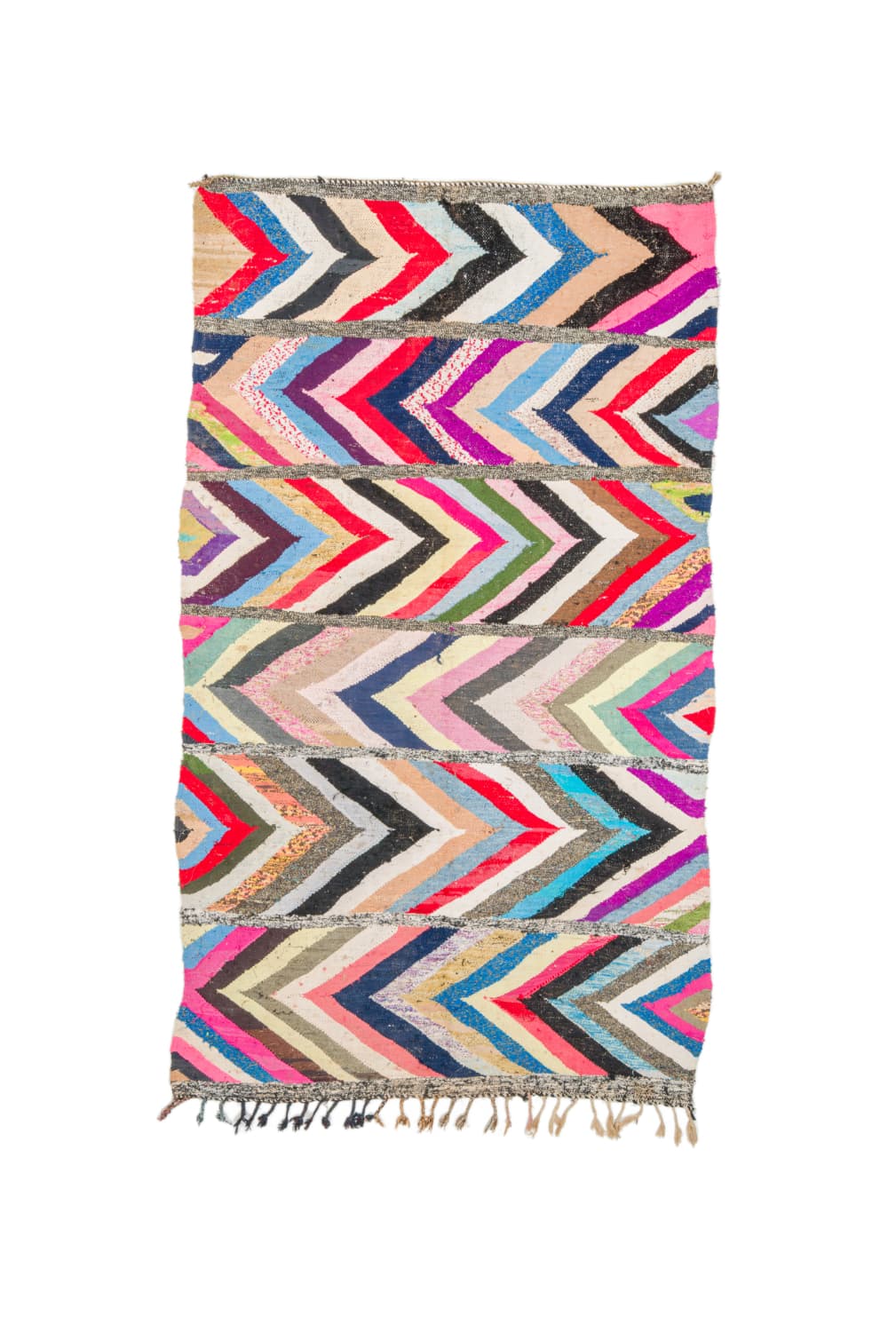 Marockansk Boucherouite-matta 165 x 270 cm (Storlek: 165 x 270 cm)