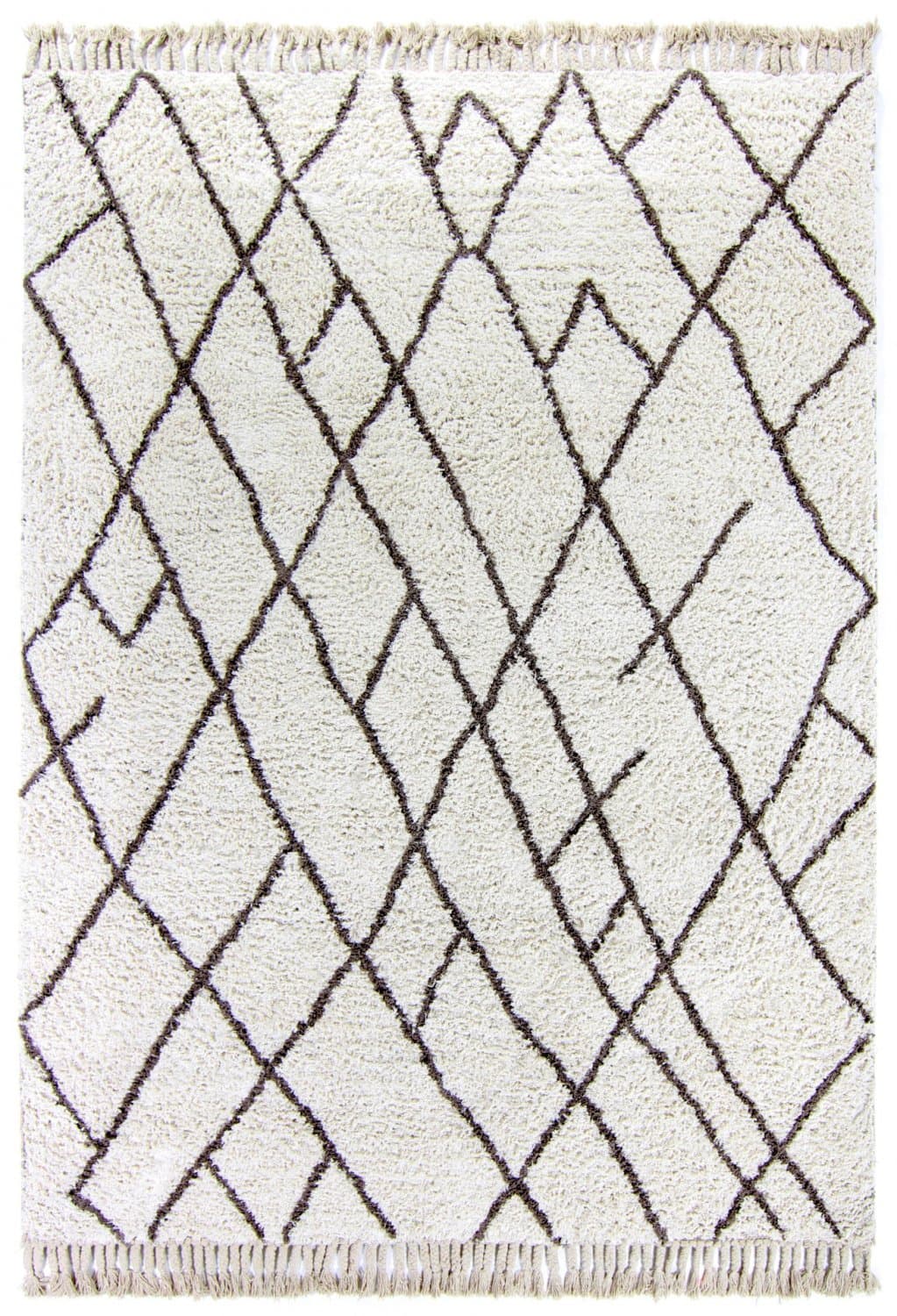 Bomullsmatta - Akira (vit) (Storlek: 200 x 290 cm)