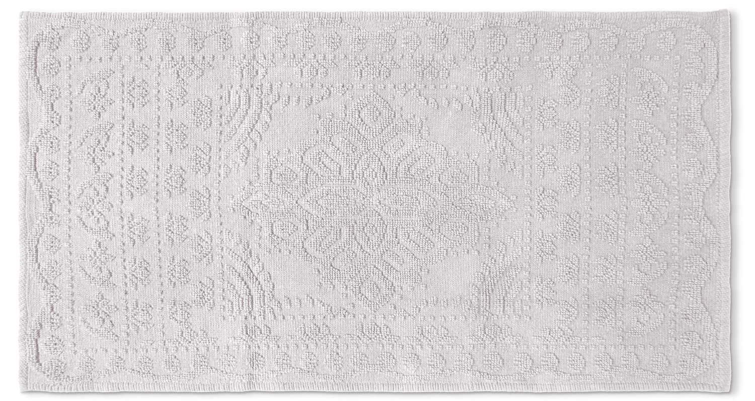 Badrumsmatta - Bella (ljusgrå) (Storlek: 50 x 80 cm)