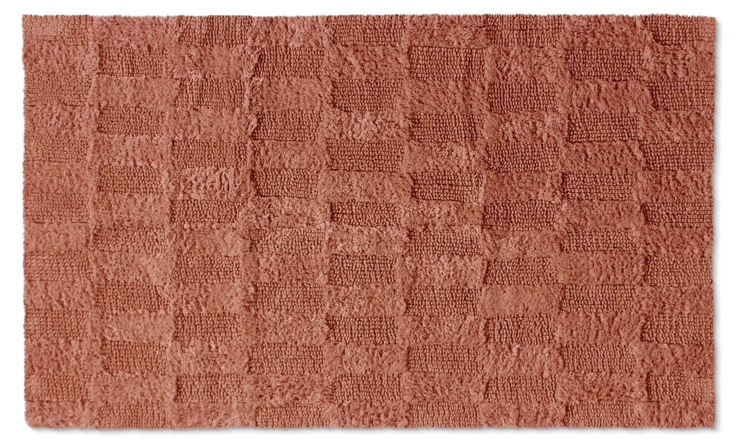 Badrumsmatta - Bevin (terrakotta) (Storlek: 50 x 80 cm)