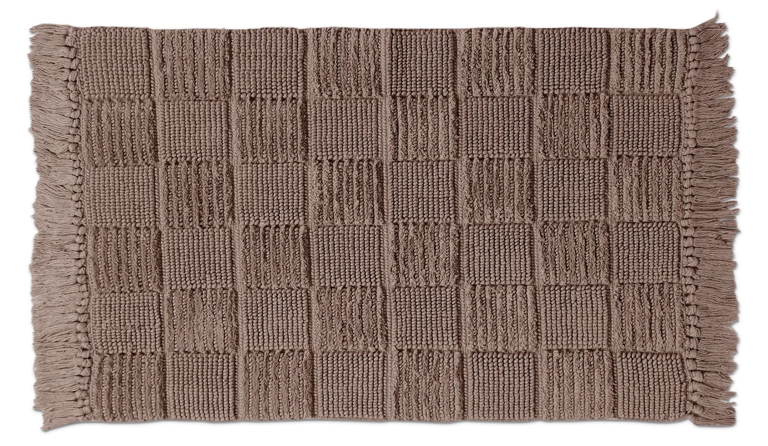 Badrumsmatta - Duna (brun) (Storlek: 70 x 120 cm)