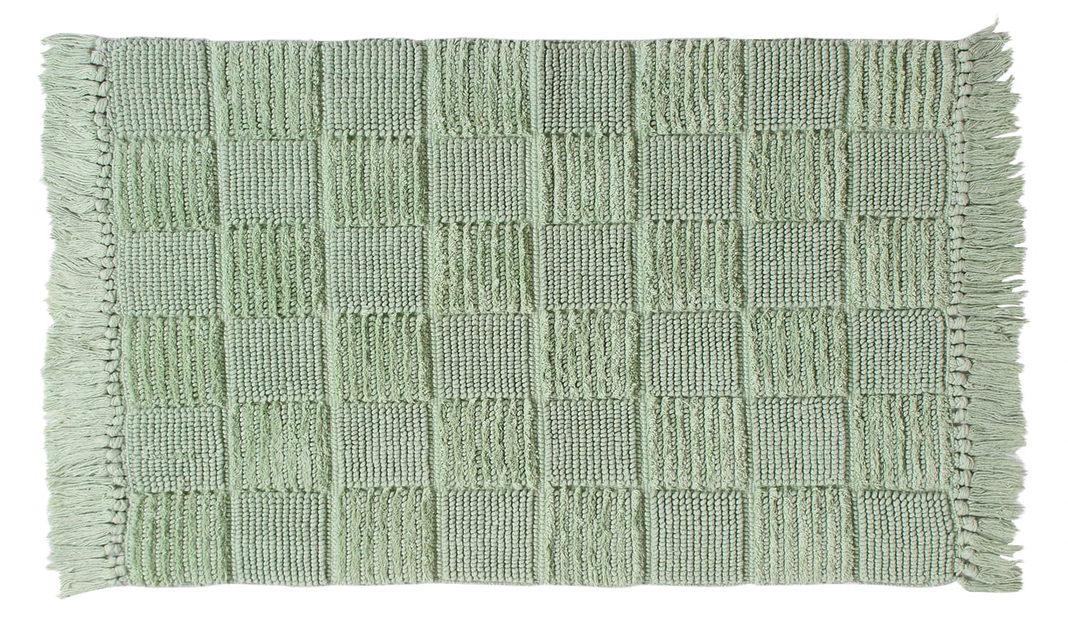 Badrumsmatta - Duna (ljusgrön) (Storlek: 50 x 80 cm)