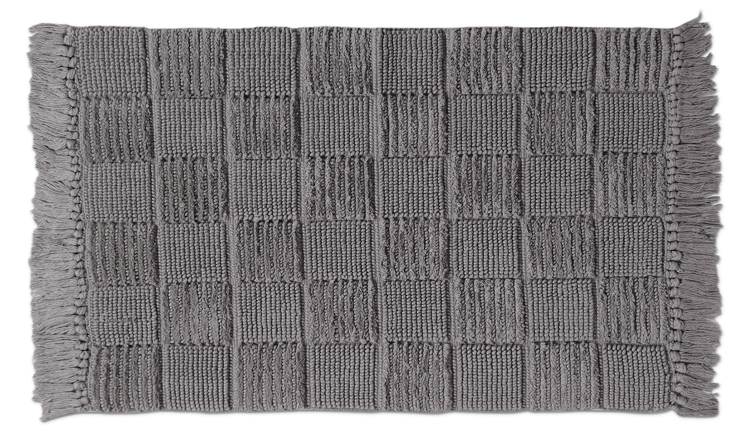 Badrumsmatta - Duna (mörkgrå) (Storlek: 70 x 120 cm)