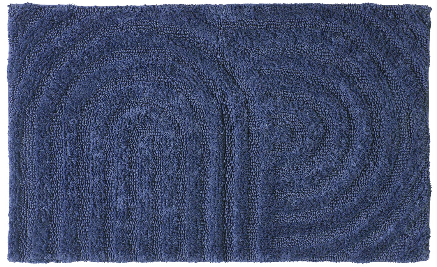 Badrumsmatta - Embla (blå) (Storlek: 70 x 120 cm)