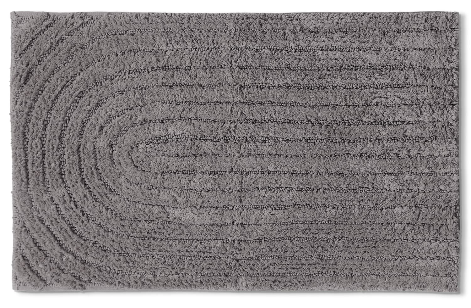 Badrumsmatta - Evena (mörkgrå) (Storlek: 70 x 120 cm)