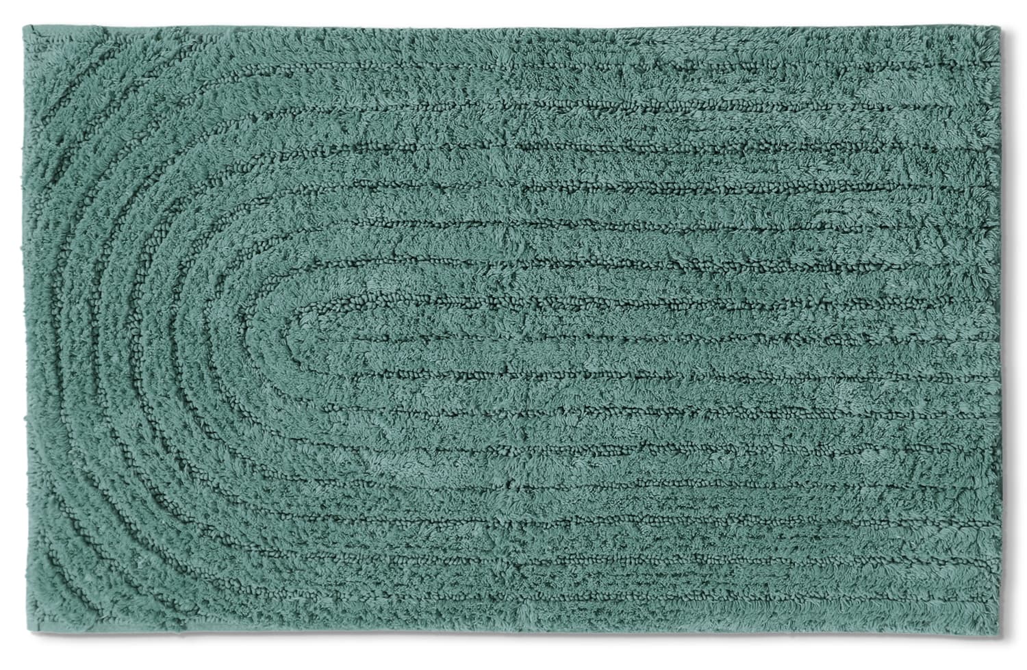 Badrumsmatta - Evena (mörkgrön) (Storlek: 50 x 80 cm)