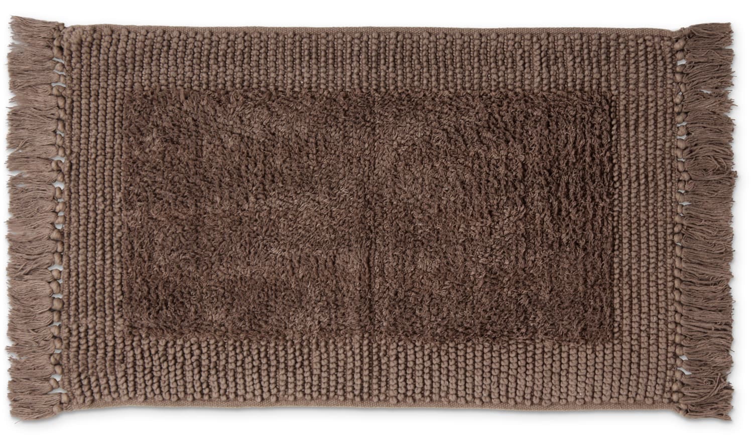 Badrumsmatta - Flynn (brun) (Storlek: 70 x 120 cm)
