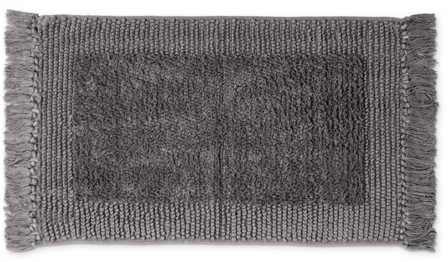 Badrumsmatta - Flynn (mörkgrå) (Storlek: 70 x 120 cm)