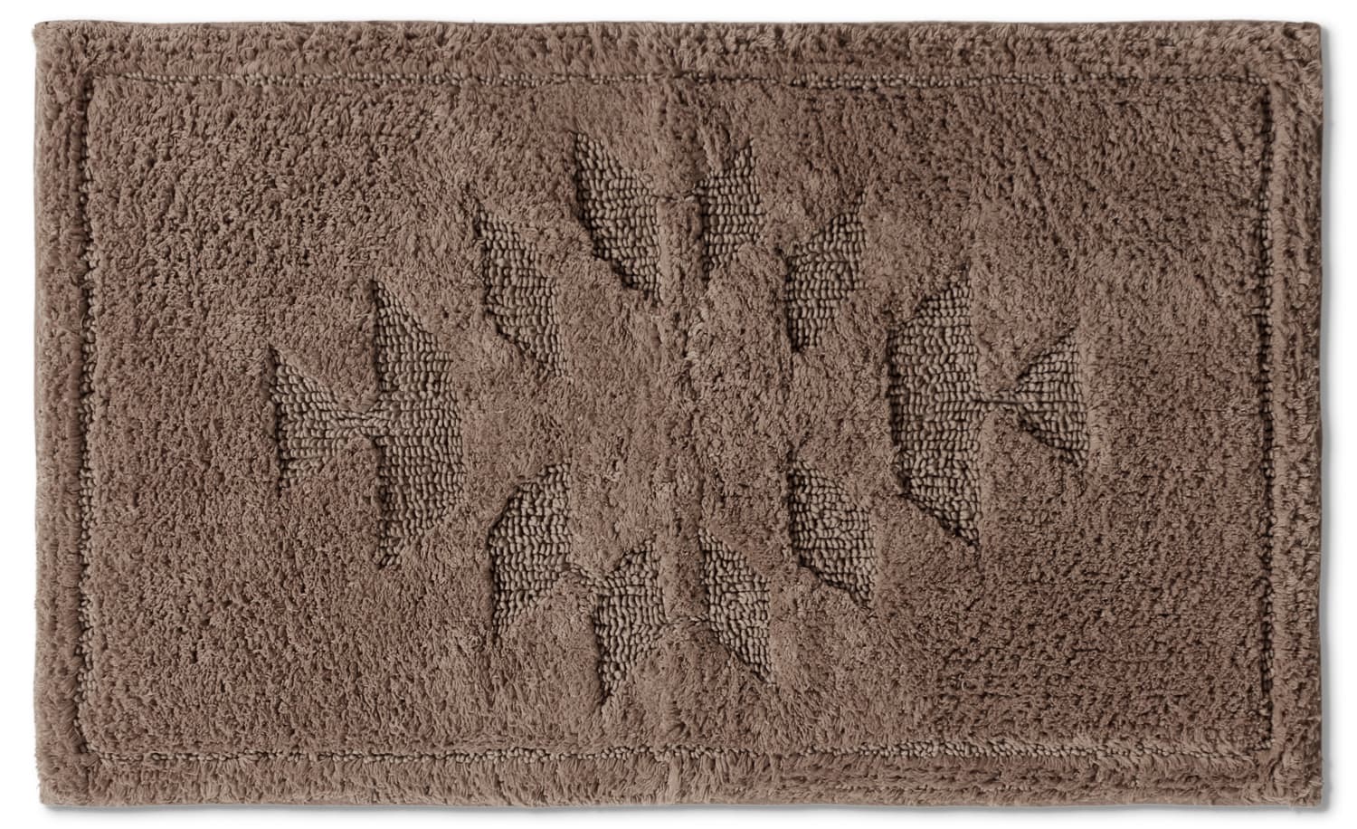 Badrumsmatta - Gertie (brun) (Storlek: 70 x 120 cm)