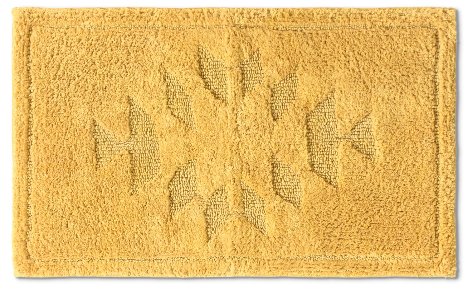Badrumsmatta - Gertie (gul) (Storlek: 70 x 120 cm)