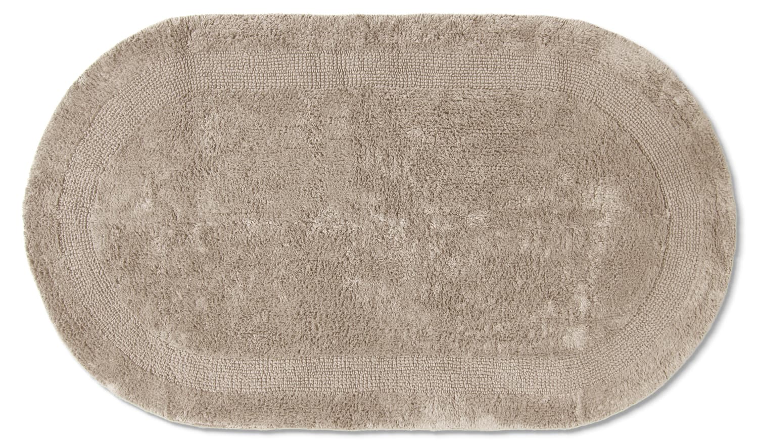 Oval badrumsmatta - Nila (beige) (Storlek: 80 x 140 cm)